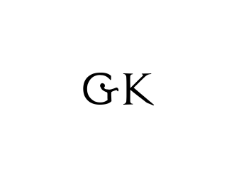 G K  logo design by afra_art