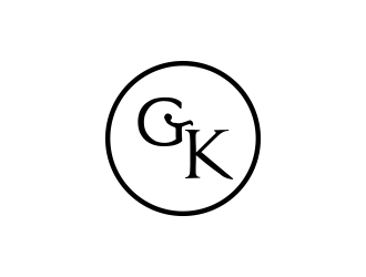 G K  logo design by afra_art