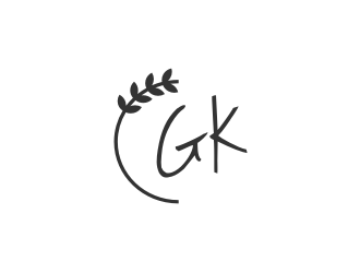 G K  logo design by Gravity