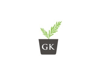 G K  logo design by bricton