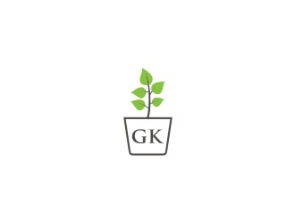 G K  logo design by bricton