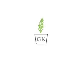 G K  logo design by bricton