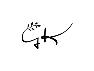 G K  logo design by afra_art