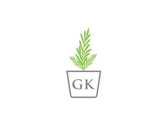 G K  logo design by bricton