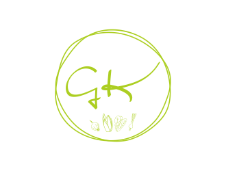G K  logo design by afra_art