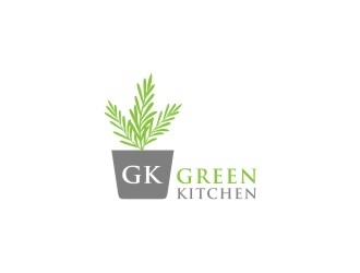 G K  logo design by bricton