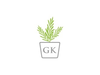 G K  logo design by bricton