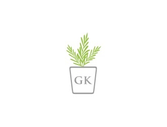 G K  logo design by bricton