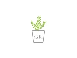 G K  logo design by bricton