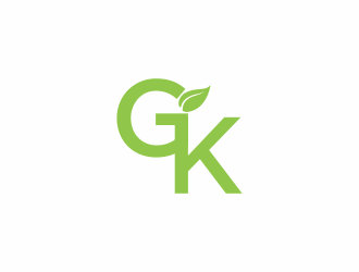 G K  logo design by eagerly