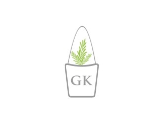 G K  logo design by bricton