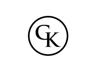 G K  logo design by rief