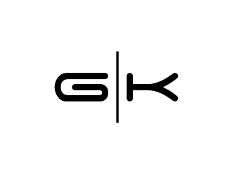 G K  logo design by rief