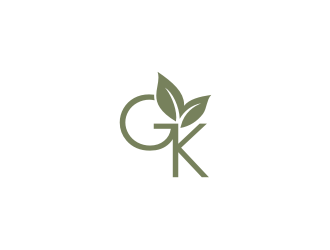 G K  logo design by blessings