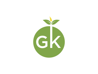 G K  logo design by oke2angconcept