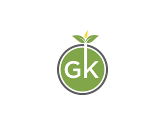 G K  logo design by oke2angconcept