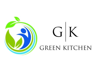 G K  logo design by jetzu