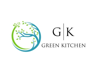 G K  logo design by jetzu