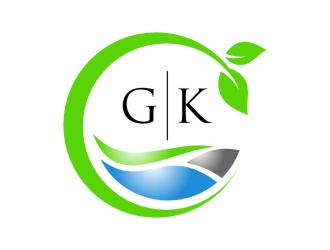 G K  logo design by jetzu