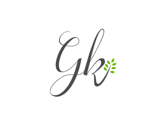 G K  logo design by nurul_rizkon