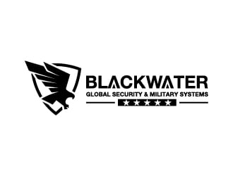 Blackwater Global Security & Military Systems logo design by Janee