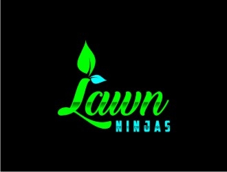 Lawn Ninjas logo design by bricton