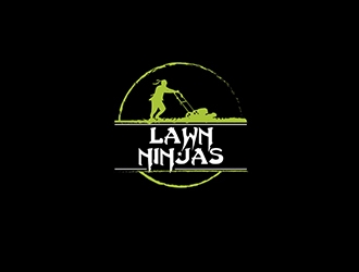 Lawn Ninjas logo design by Gecko