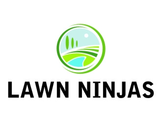 Lawn Ninjas logo design by jetzu