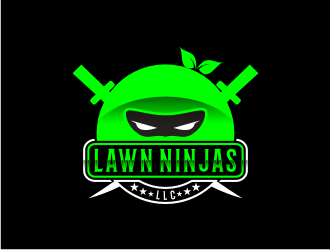 Lawn Ninjas logo design by bricton