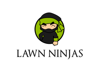 Lawn Ninjas logo design by JessicaLopes