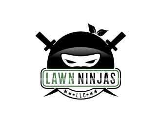 Lawn Ninjas logo design by bricton