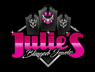 Julies Blinged Jewels logo design by DreamLogoDesign