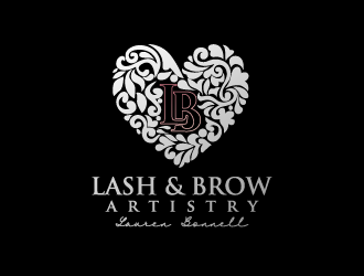 Lovely Lashes and Brows by Lauren Bonnell logo design by torresace