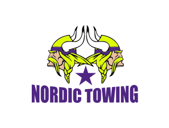 Nordic Towing logo design by giphone