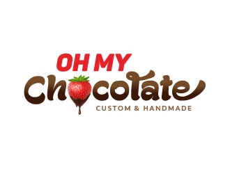 Oh My Chocolate logo design by emberdezign