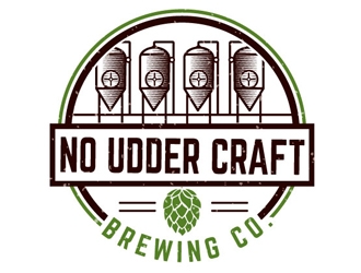 No Udder Craft Brewing Co. logo design by shere