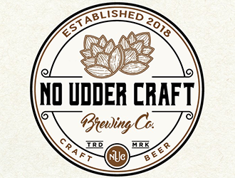 No Udder Craft Brewing Co. logo design by Optimus