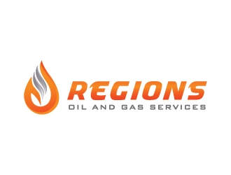 Regions Oil and Gas Services logo design by Lovoos