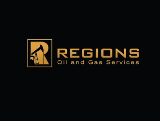 Regions Oil and Gas Services logo design by GreenLamp