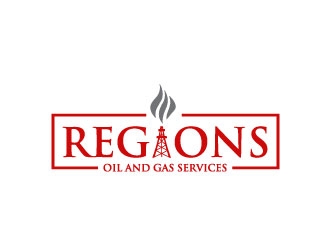 Regions Oil and Gas Services logo design by pixalrahul