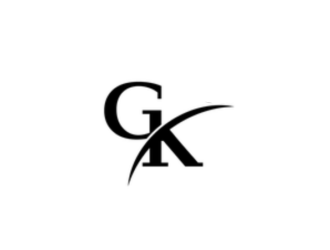 G K  logo design by kanal