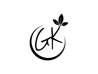 G K  logo design by oke2angconcept
