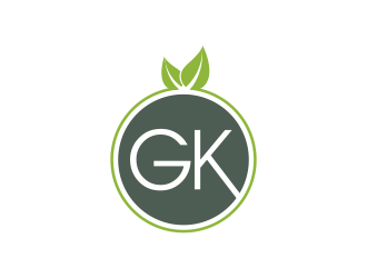 G K  logo design by pionsign