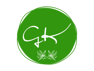 G K  logo design by afra_art