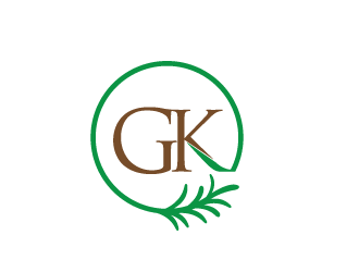 G K  logo design by bluespix