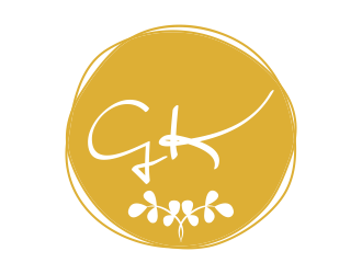 G K  logo design by afra_art