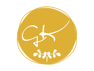 G K  logo design by afra_art