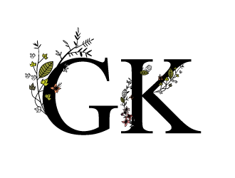 G K  logo design by torresace