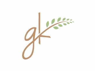 G K  logo design by 48art