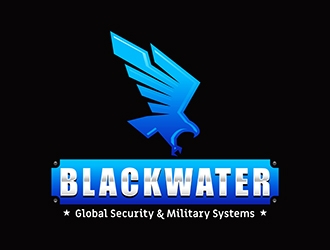 Blackwater Global Security & Military Systems logo design by gitzart